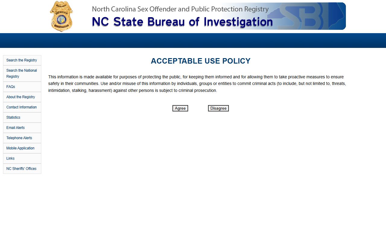 North Carolina sex offender registry search used alongside a Johnston County warrant search